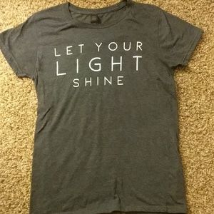 "Let your light shine" t-shirt